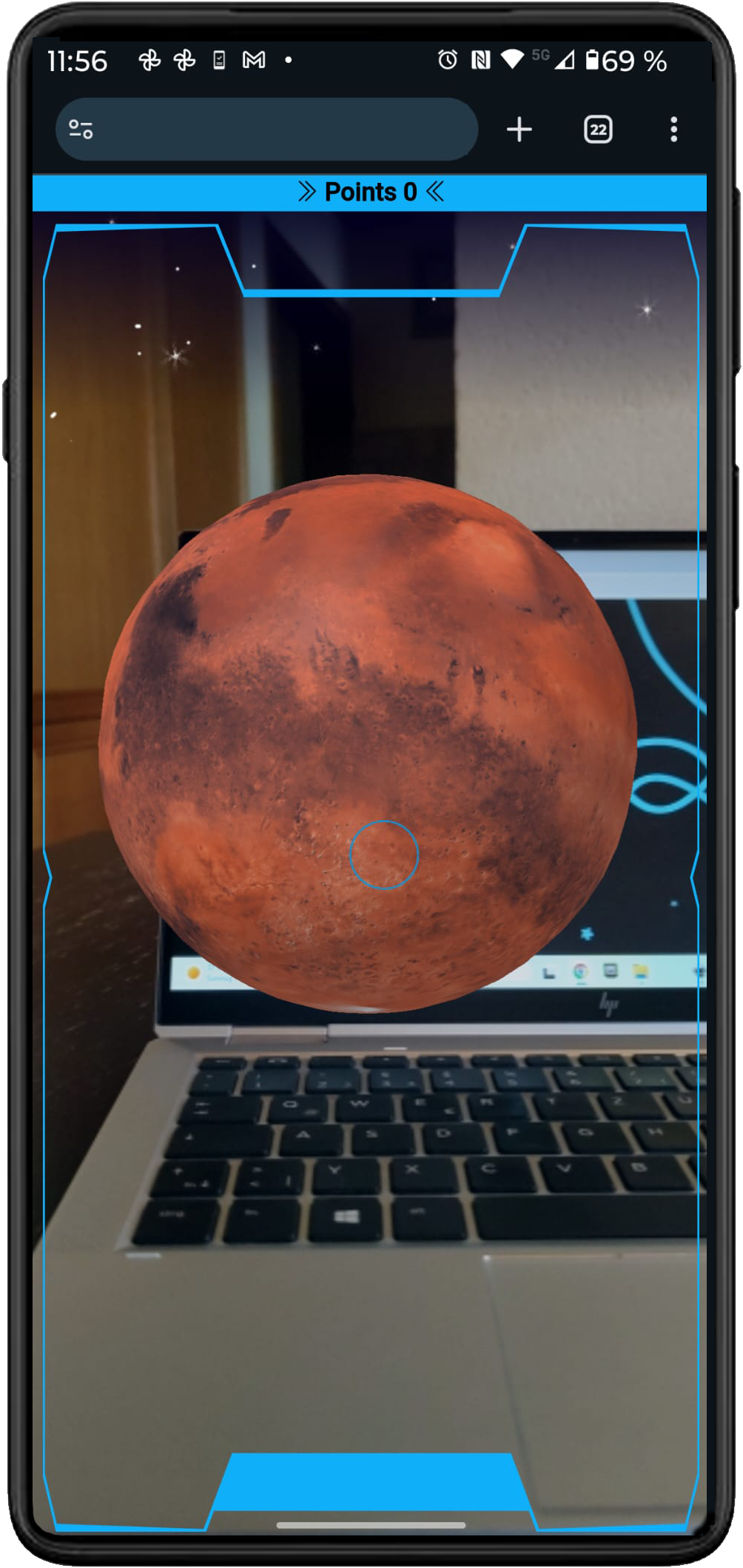 Planet Hunt quiz screen